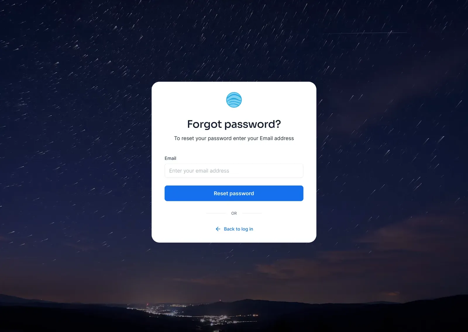 Reset or change your password screenshot