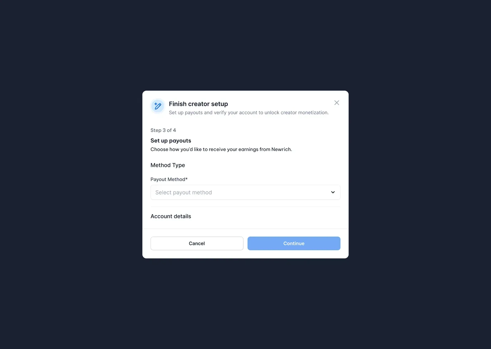 Become a creator screenshot