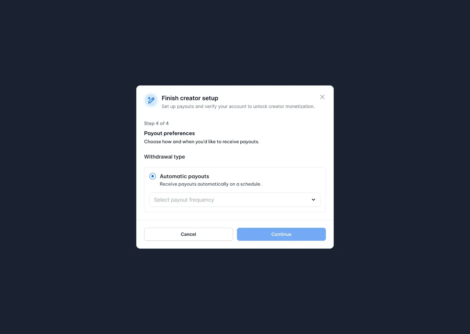 Become a creator screenshot