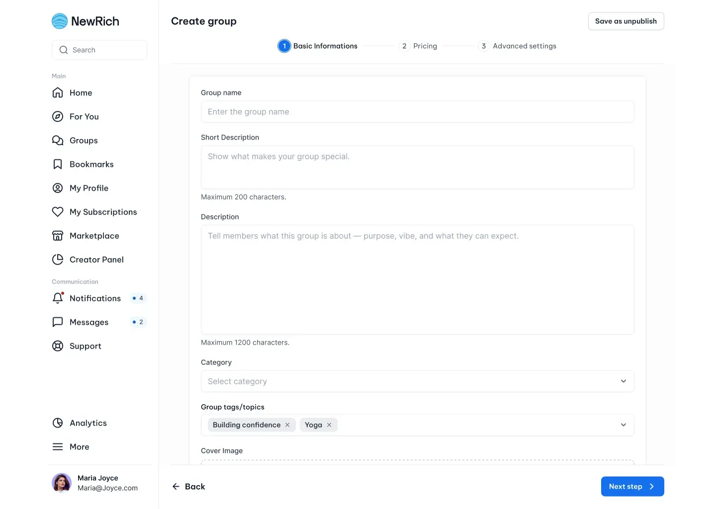 Create a group screenshot