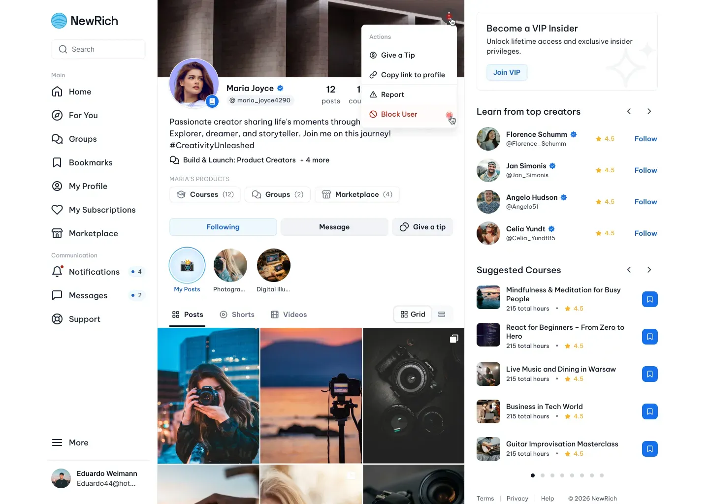 Block members screenshot